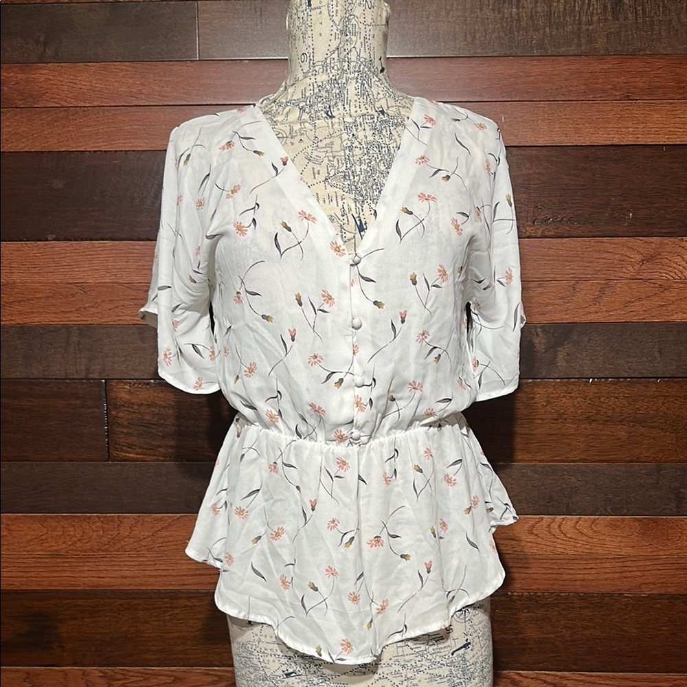 Sienna Sky Cream Floral Blouse